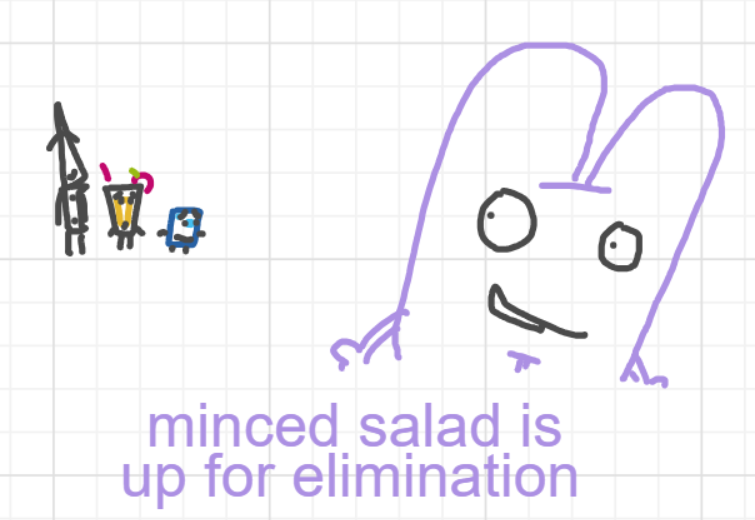 A panel from Ready Oar Knot, episode three of the Board Boards object show by Furretwalk/WalkingFurret.